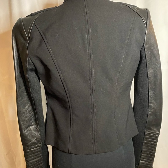 BCBGMaxazria Black Ava Moto Jacket - Small - Picture 6 of 7